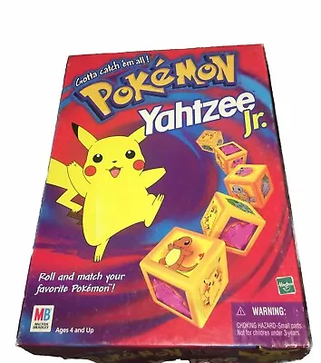 Pokemon Yahtzee Jr. Board Game Milton Bradley Vintage 1999 Complete • $14.99