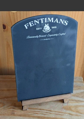 £6.99 • Buy Fentimans Gin Double Sided Bar Top Chalk Board With Easel - Home / Bar 