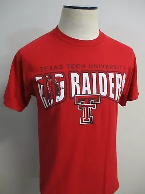Vintage Mens 2001 Texas Tech University Red Raiders Champs T-Shirt Sz S • $23