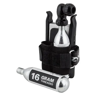 Lezyne Twin Drive Co2 Combo Kit 2 16g Cart-2 Levers-6 Patches-scuffer-tire Boot • £29.89