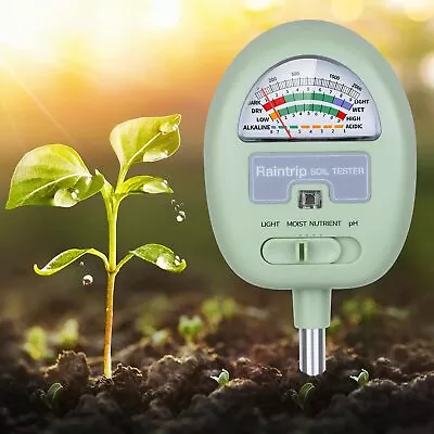 Soil Moisture Meter4-in-1 Soil Ph Tester Light Nutrients No Battery Required • $37