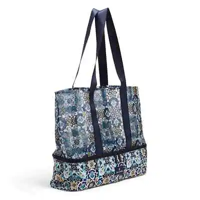 NWT Vera Bradley Mesh Dual Compartment Tote Lisbon Medallion Cool Large Bag • $64.99