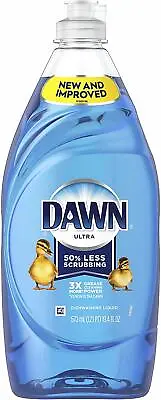 Dawn Ultra Washing Up Liquid Original Scent 19.4 Oz Bottle Great For Fleas Kiler • £12.99