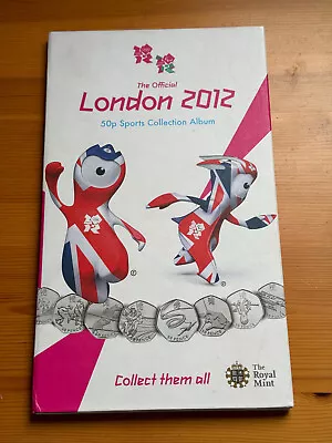 Royal Mint | Official London 2012 50p Sports Collection Album ONLY (No Coins) • £39.99