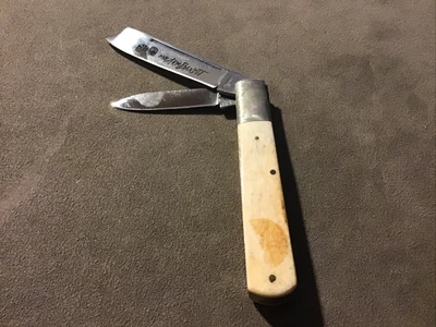 $59 • Buy 1980s UNITED Brand  “ONE ARM BANDIT”  Smooth Bone Handle & Two Blades - New Item
