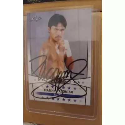 Philippines 2020 Manny Pacquiao Leaf Card With Original Signature And COA Rare • $88