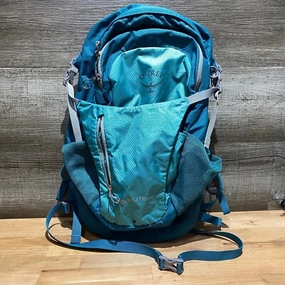 $59.99 • Buy Osprey Daylite Plus Backpack Blue Gray Outdoors Hiking Pockets Lightweight