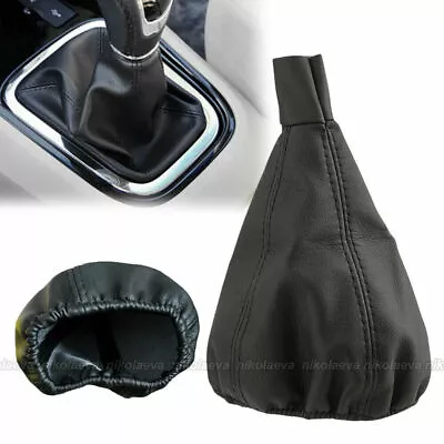 Black Car Interior Gear Shift Stick Gaiter Boot Dust Proof Cover PU Leather DIY • $6.59