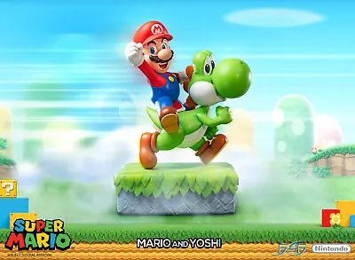 First4Figures Super Mario: Mario And Yoshi Standard Statue Mint In Box • $595
