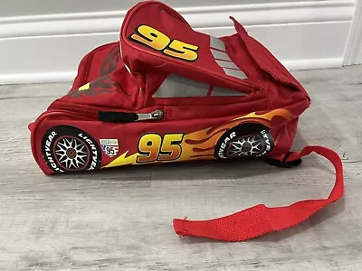 Disney CARS Pixar Lightning McQueen Rust-eze Backpack Red Kids Race Car • $24.95