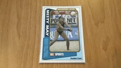 '03 Misty May All Sports 1 Of 200 *gold* Rare Beach Volleyball Rookie Card Rc • $23.99