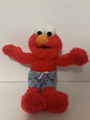 Nanco Sesame Street Elmo Plush Beach Hat Swim Trunks 2005 Swimsuit Stuffed Toy • $9.49