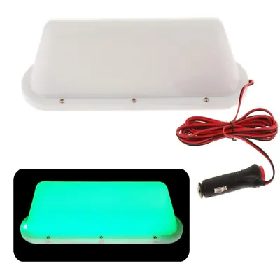 12V Magnetic Waterproof Taxi Cab Roof Top Illuminated Sign Car White Led Light • $24.99