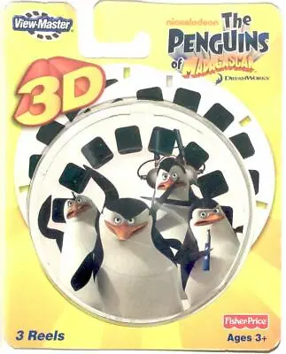 THE PENGUINS OF MADAGASCAR NICKELODEON 3d View-Master 3 Reel Packet SEALED • $29.99