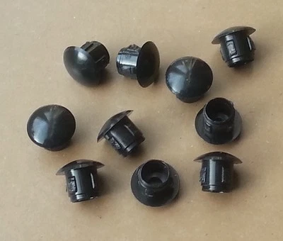 £2.16 • Buy 10mm X 7mm Hole Plugs Plastic Blanking Masking Finishing Inserts / Black