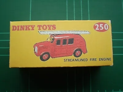 £4.15 • Buy  Dinky Toy Repro Box Only For No 250/25h Streamlined Fire Engine
