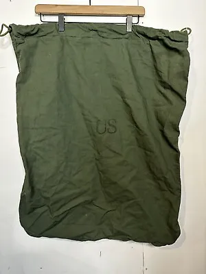 US Military Barracks Cotton Laundry Bag Green NSN 8465-00-530-3692 • $11.76