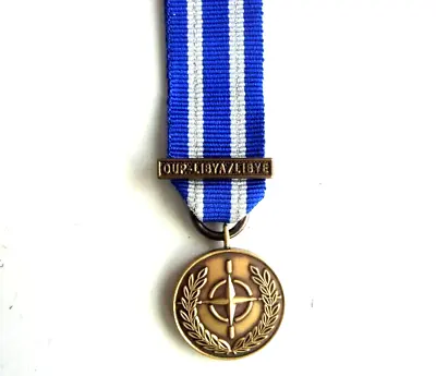 Miniature Medal - Nato - Libya / Libye • £6.50