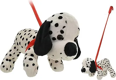 £12.29 • Buy Soft Toy Dalmation Dog On Stiff Lead - Plush Stuffed Toy - Teddy Kids Xmas NEW