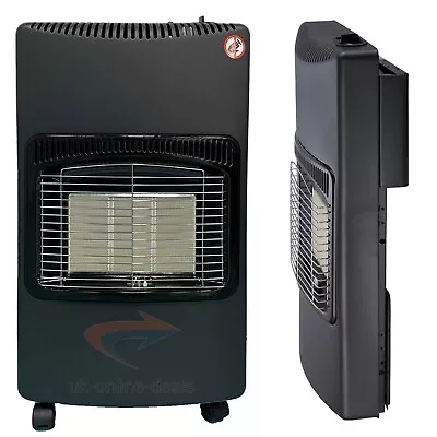 4.2kw Portable Gas Cabinet Heater Home Office Calor Butane With Hose & Regulator • £79.90