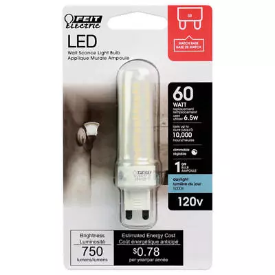 Feit T4 G9 LED Bulb Daylight 60 Watt Equivalence • $10.95