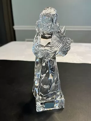 Mikasa Herald Collection Angelic Harp Figurine Full Lead Crystal Germany 8 1/4  • $16.99