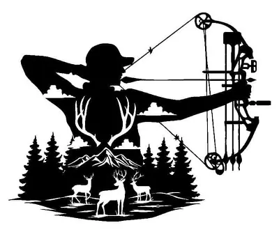 Make Your Own T-shirts!  Iron On Vinyl Decals Custom Archery Bow Hunting • $7.99