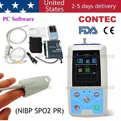 FDA 24-hour Ambulatory Blood Pressure Patient Monitor Software SPO2  PM50 • $179