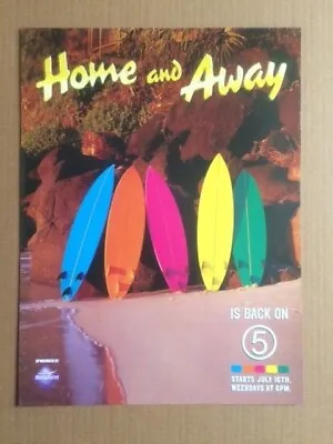 HOME AND AWAY  Ex-Scrapbook 2022  Original Vintage Magazine Advert / Poster • £13