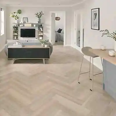 Karndean 3mm Glue Vinyl Van Gogh Herringbone Neutral Brushed SM-VGW126T- 16.44m2 • £795