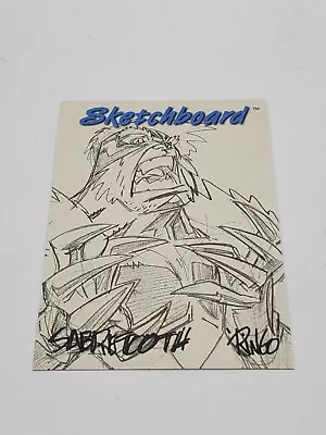 1998 SkyBox Marvel Creators Collection Sabretooth #21 Sketchboard • $8.99