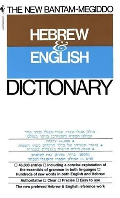 The New Bantam-Megiddo Hebrew And English Dictionary Paperback • $6.11