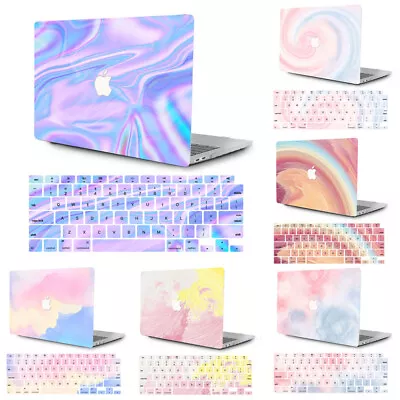 2in1 Pattern Hard Case Cover Shell+Keyboard Skin For MacBook Pro 13 14 15 DK3 • £15.59