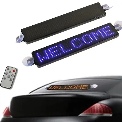 12V Car LED Programmable Showcase Message Sign Scrolling Display Lighting Board • $29.42