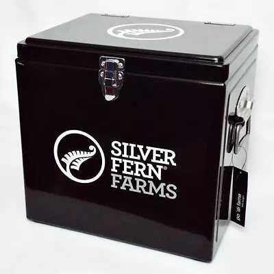 VINTAGE RETRO STYLE COOLER ICE BOX By Po ‘di Fame SILVER FERN FARMS • $19.95