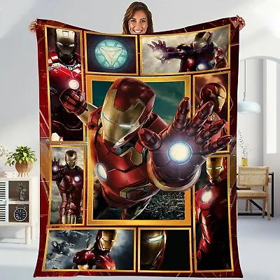 Iron Man Blanket  Avengers Infinity War Avengers Endgame Blanket  Marvel Superhe • $89.98