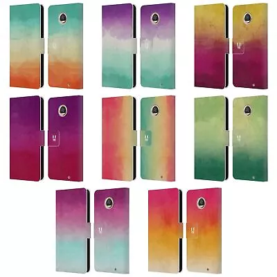 Head Case Designs Watercoloured Ombre Leather Book Case For Motorola Phones • $18.95