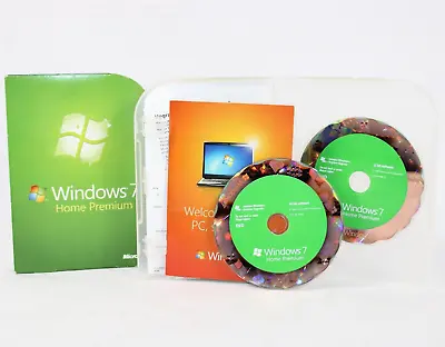 Microsoft Windows 7 Home Premium Full 32 Bit & 64 Bit DVD MS WIN =RETAIL BOX= • $69.95