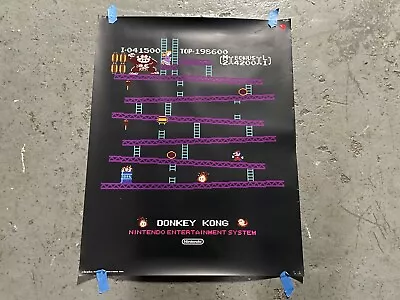 Club Nintendo Retro Donkey Kong Nintendo Entertainment System Promo Poster  • $18