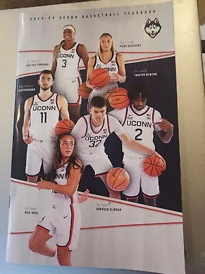 Uconn Men + Women  2023-24 Yearbook + Pocket Schedules Karaban + Muhl Final Four • $8.99