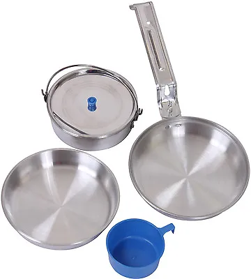 Aluminum GI Military Style Deluxe 5 Piece Mess Kit • $22.99