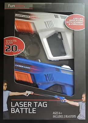 Funktion Laser Tag Battle 2020 New In Box-Sounds & Vibration Blasters (B) • $24.99