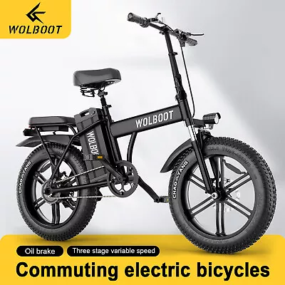WOLBOOT Electric Bike Adults 48V 50AH 100 Mile Hydraulic Brake Long Endurance • $889