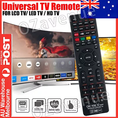 $7.50 • Buy Universal TV Remote Control LCD/LED For Sony/Samsung/Panasonic/LG/TCL/Soniq AUS