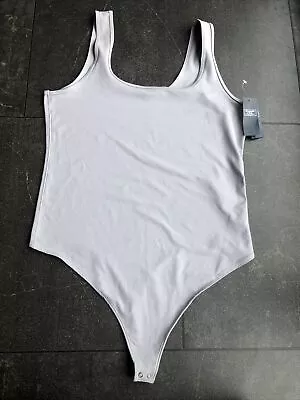 Abercrombie & Fitch Light Grey Stretch Bodysuit Size XL Extra Large • £10