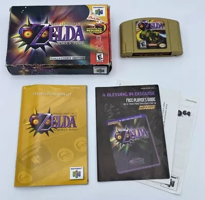 Legend Of Zelda: Majora's Mask N64 Authentic Collector’s Complete CIB Nintendo • $249.99