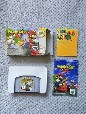 Mario Kart 64 - Nintendo 64 N64 - COMPLETE - AUS PAL - FREE POSTAGE • $185