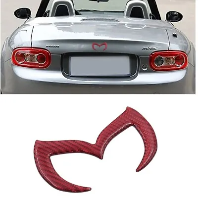 CARBON FIBER RED Evil M Logo Emblem Badge Decal For Mazda 3 6 CX-5 MX-5 Miata • $12