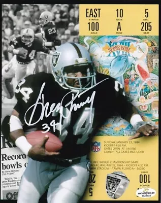 Signed 8X10 Photo Greg Pruitt Oakland Raiders W/ COA • $39