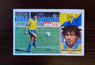 1986/1987 Magico Gonzalez Ed. Este Card Cadiz Sticker El Salvador Greatest GD • $65